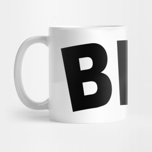 BER Bold Black Mug